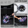 thumbnail image 5 of Uourmeti Galaxy Flower Butterfly Universal Car Trunk Mat 29" x 39" All Weather Protection Scratch-proof Cargo Liner for Most Cars, 5 of 7