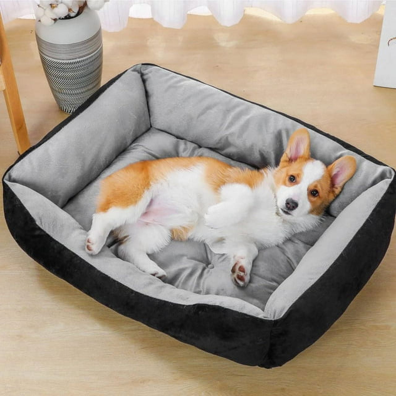 Dog Beds for Medium Dogs Washable Pet Bed Comfortable Rectangle Bed for Medium and Large Dogs Cat Pets