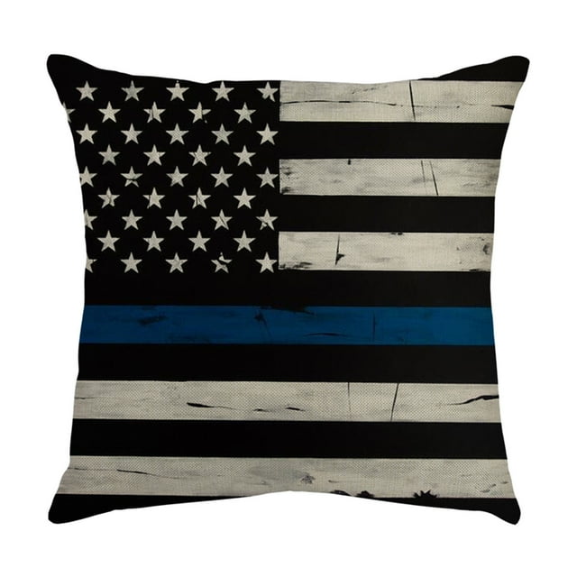 Up to 65% Off SMihono Independence Day Pillowcase Cartoon Style Linen Digital Printing Pillowcase