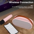 thumbnail image 3 of Mini Karaoke Machine with 2 Wireless Microphones Portable BT Speaker Rechargeable 10W HiFi LED Color, 3 of 8
