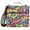 Colorful Bones, variant on 3 Ring Zipper Binder with Shoulder Strap Waterproof Trapper Keeper 2 Inch D-Ring 500 Sheets Capacity Cartoon Golden Retriever