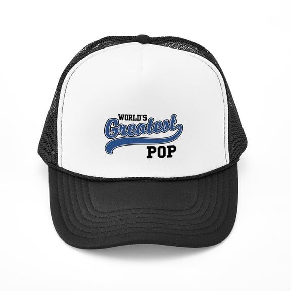 CafePress - World's Greatest Pop - Adjustable Unisex Printed Trucker Hat with Mesh Back