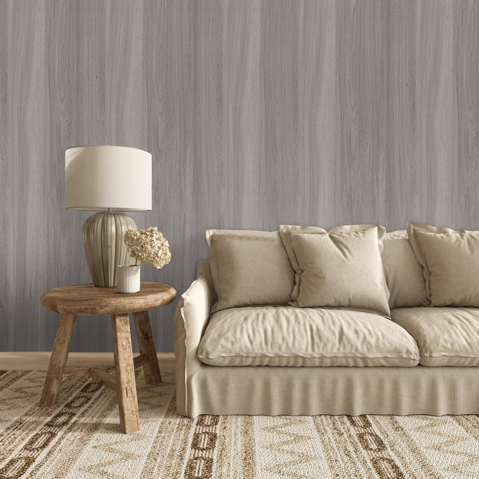 (3 pack) Abyssaly Gray Wood Peel and Stick Wallpaper Self-adhesive Removable Contact Paper Waterproof 15.7 "x 118.1" Vinyl Wallpaper for Bedroom Wall Furniture Countertop Shelf