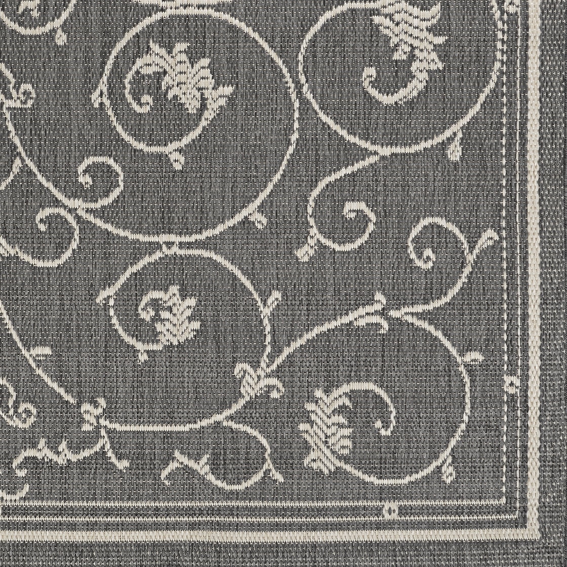 Couristan Recife Veranda 6'2" x 9'2" Champagne-Grey Outdoor Rug