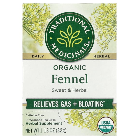 Traditional Medicinals Organic Herbal Tea Fennel, 16 Bags