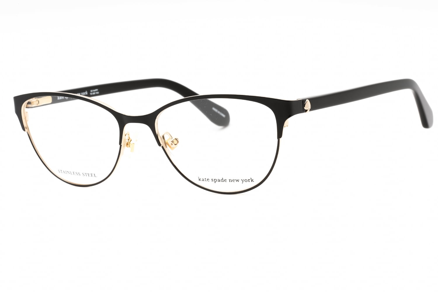Kate Spade KS Hadlee Metal Womens Oval Eyeglasses Black 52mm Adult