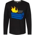 thumbnail image 3 of Inktastic Dumpster Fire Long Sleeve T-Shirt, 3 of 5