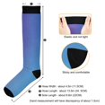 thumbnail image 3 of joogoo Blue Gradient-z2 Long Socks Women Men Knee High Sock, 3 of 8