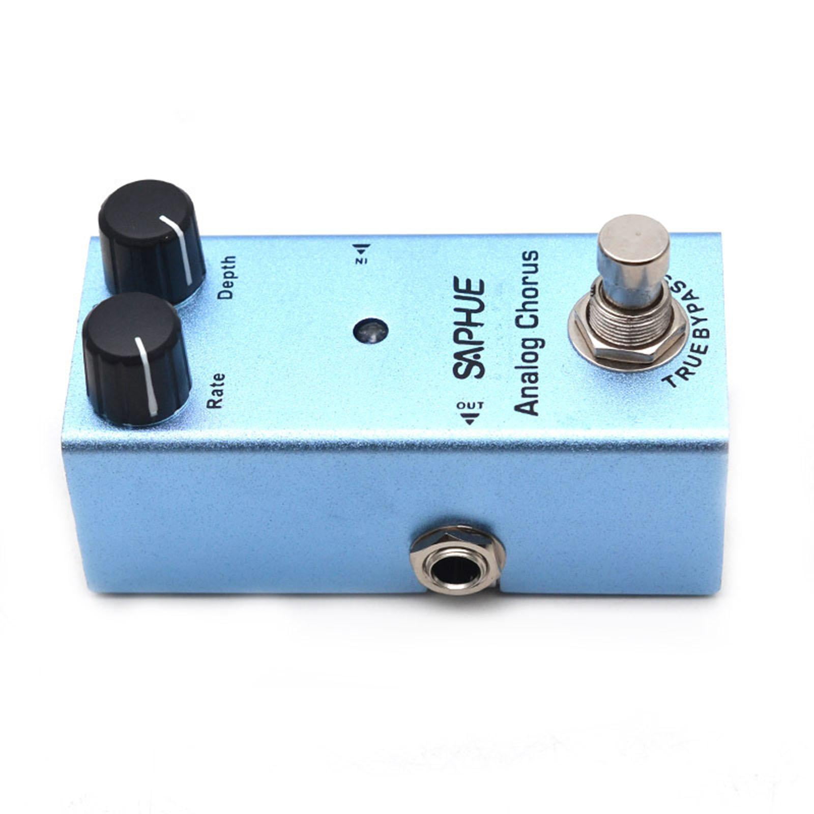 LeeQinersw Guitar Pedal 9V DC Guitar Effect Pedal Accessories with Metal Shell for Electric for Analog Chorus
