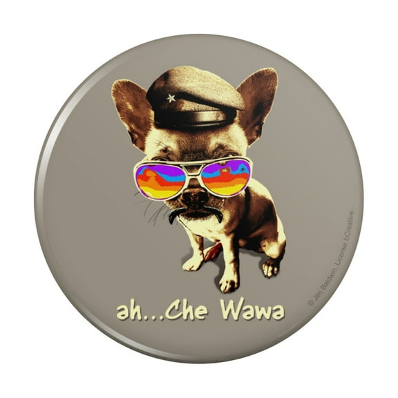 Ah Che Wawa Chihuahua Dog Vintage Retro Pinback Button Pin