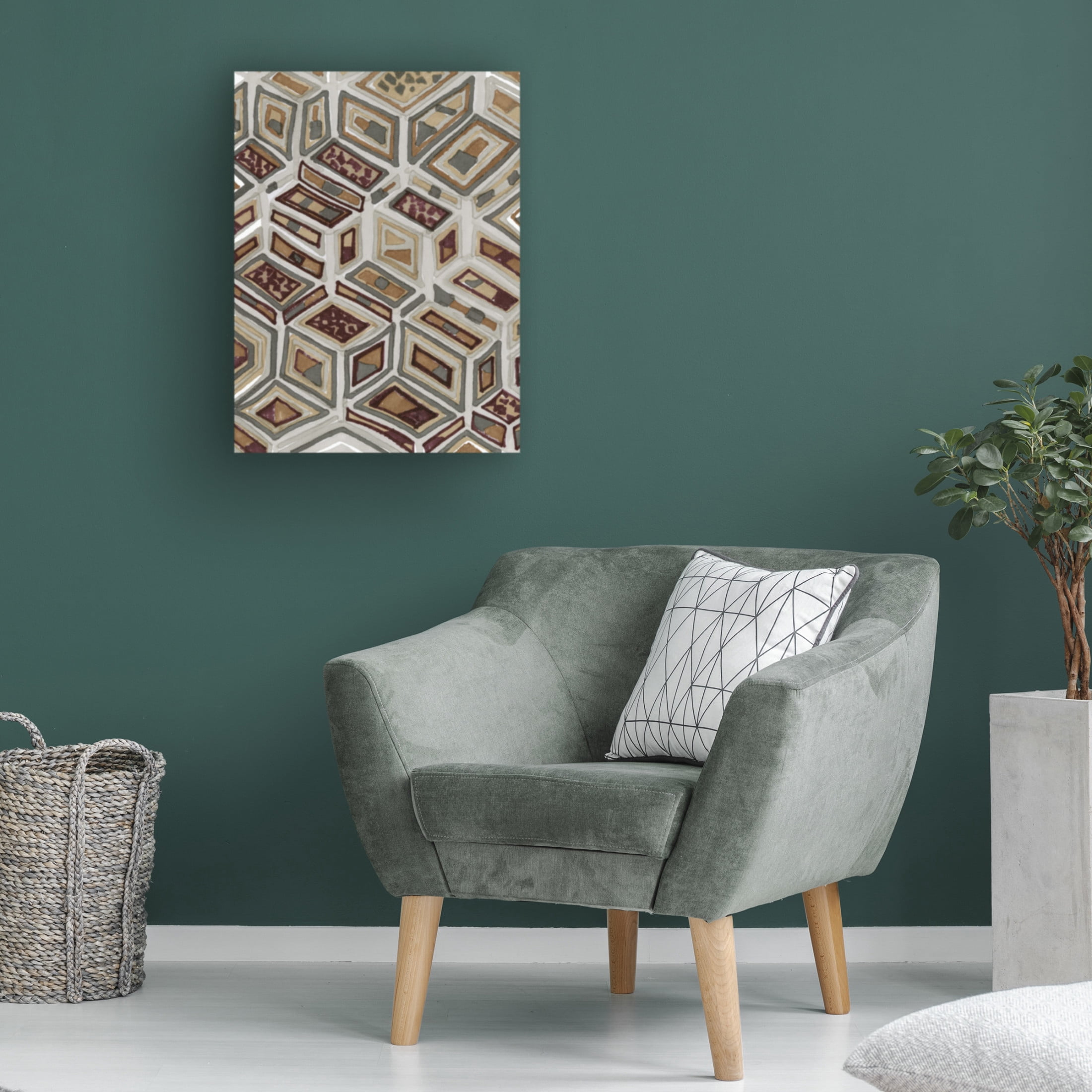 Canvas Wall Art - Stellar Design Studio 'African Tribal I' Wall Art for Living Room, Bedroom, or Office Décor by Trademark Fine Art - 18 x 24 Inches