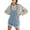 Baby Blue, variant on Women Suspender Denim Shorts with Pocket Bib Overalls Casual Cuffed Hem Jean Shorts Jumpsuit