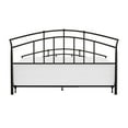 Hillsdale Furniture Vancouver Dark Antique Brown Metal Arched King Bed