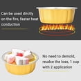 thumbnail image 3 of Disposable Ramekins with Lids, 8oz 100 Pack Golden Aluminum Foil Cups Disposable Creme Brulee Muffin Cupcake Baking Cup Mini Pudding Cups for Party Wedding Birthday, 3 of 5