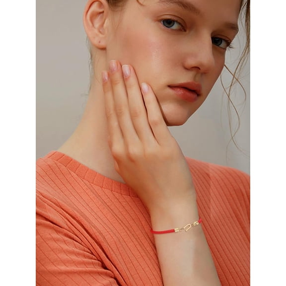 Red 1 Pcs Handmade Weave Alphabet Bracelet Adjustable Initial Letter Chains link Nylon Cord Slider Bracelets for Women DIY Jewelry Making Personalized Gift
