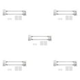 thumbnail image 3 of relayinert Stainless Steel RV Shower Corner Storage Bar Corner Storage Bar RV Shower Corner Corner Storage 1 Set 5Set, 3 of 6