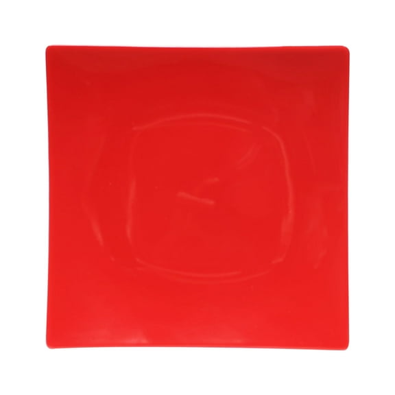 Excellante 6" Flare Plate, 1" Deep, Pure Red Extra Heavy Weight Melamine Dinnerware Collection, Comes in Dozen