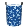 thumbnail image 6 of Lsque Airplanes in the Sky pattern Laundry Hamper Basket, Tall Woven Rope Hamper Basket for Clothes, Lightweight Storage Basket, Collapsible Waterproof-Medium, 6 of 8