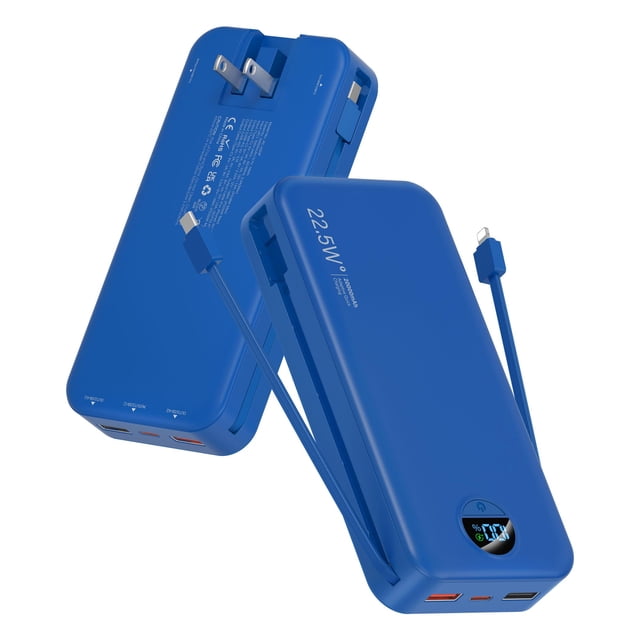 Power bank portátil para celular de 20000 mAh y 22,5 W con USB-C