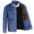 thumbnail image 5 of Abrigo vaquero para hombre, chaqueta vaquera con botones, talla grande, para mantenerse abrigado, estética Joker, a bordo, entrega rápida, precio bajo, moda, costo, LS, 5 of 5
