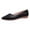Black, variant on ZTTD Fashion Women Pointed Toe Slip-On Shoes Solid Color Jobs Single Shoes Peas Shoes