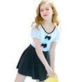 thumbnail image 3 of Eigraketly Traje de baño para niños Estilo de moda y colores brillantes Traje de baño Vestido de traje de baño Traje de baño en blanco y negro SG, 3 of 6