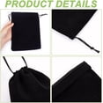 thumbnail image 5 of 12Pcs Black Velvet Drawstring Bags Large Drawstring Jewelry Pouches 8x6 Inch Wrapping Gift Bags Candy Bags for Wedding Party Favors Christmas Favors Birthday, 5 of 6
