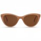 thumbnail image 1 of Gafas de sol estilo ojo de gato retro de moda para hombres y mujeres, gafas de sol con personalidad de té blanco, 1 of 6