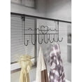 thumbnail image 6 of 1pc 7-Hook Over The Door Organizer - Metal Wall-Mounted Rack, Coat/Towel Hanger for Clothes, Hats, Wallets, Bathrobes - Home Decor Storage, 6 of 9