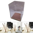 thumbnail image 3 of Portalápices de acrílico, organizador de papelería de taza de lápiz de escritorio transparente para escritorio de oficina Cola Soporte para pinceles de maquillaje, 3 of 7