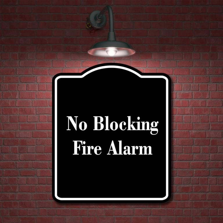 SIGNCHAT Panneau De Sécurité En Métal Noir Et Blanc Pour