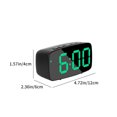 thumbnail image 6 of 3Pcs Digital Clock with Temperature under $5! Yrmaups Digital Clock, Mirror Finish LED Electronic Alarm Clock, Snooze and Temperature Display, Nightstand Clock for Bedroom Living Room, 6 of 9