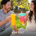thumbnail image 4 of Silipint 32oz Silicone Tumbler with Handle, Flip Lid and Straw – BPA-Free, Non-Toxic, Unbreakable, Freezer, Microwave, Dishwasher Safe Tumbler Perfect for Tea, Cold Water, Smoothies (Classic Yellow), 4 of 7