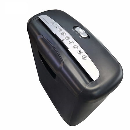 Commercial Office Shredder Paper Destroy Crosscut Heavy-duty Cd Dvd Credit Card Black