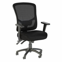 Pemberly Row High Back Contemporary Fabric Executive Office Chair in Black