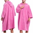 thumbnail image 2 of FAHXNVB Men's Fleece Robe with Hood Zip Up Long Sleeve Plush Bathrobe Fall Winter Warm Soft Lounge Midi Robes, 2 of 7