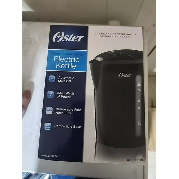 Oster BVST-EK18B Electric Kettle, 1.7-Liter, Black (Without Box)