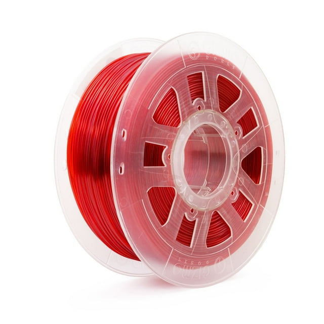 Filamento PLA Gizmo Dorks de 3 mm (2,85 mm) 1 kg / 2,2 lb para impresoras 3D Rojo translúcido
