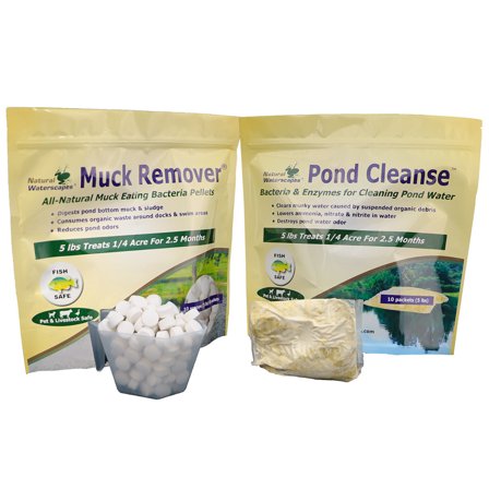 Natural Pond Cleaner Pack- 1/4 Acre Pond Treatment
