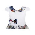 thumbnail image 4 of Girls Dress Flower Bow Tie Back School Uniform Sundress 8, 4 of 5