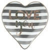 Karma Heart Trinket Tray, Charcoal/Love You