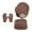 Coffee, variant on CPNG Kid Knitted Hat Girls Boys Earflap Beanie and Touchscreen Gloves Thermal Fleece Lined Stretchy Windproof Warm Winter Hat for Outdoor Sports