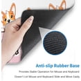thumbnail image 4 of Cartoon Cute Dog Mouse Pad XXL Extended Pink Gaming Mousepad Stitched Edges Office Desk Pads Kawaii Non-Slip Rubber Base Desktop Mouse Mat for Work Home(Size:35.4x15.7in), 4 of 5