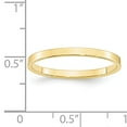 thumbnail image 7 of 10K Yellow Gold 2mm Light Weight Flat Band Ring Size 5.5, 7 of 7
