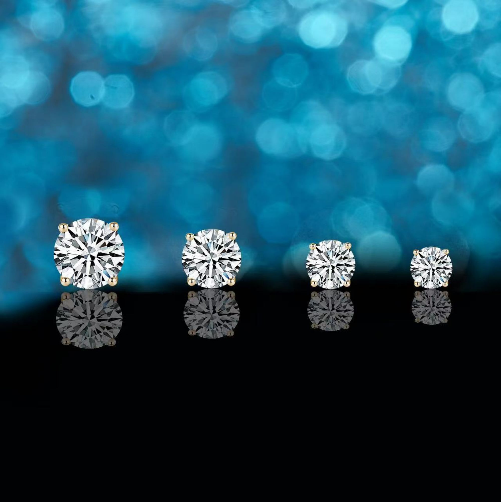 AEHIO® Moissanite Stud Earrings, 0.3ct-3.00ct DF Color Brilliant Round Cut Lab Created Diamond Earrings 18K White Gold Plated Silver Screw Backs for Women Men
