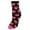 Black with Hearts, variant on Warm and Cozy Butter Novelty Socks  (1 Pair) (Women)