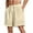 Khaki, variant on Shorts for Men Summer Casual Comfy Drawstring High Waisted Beach Shorts Mens Big and Tall Shorts with Pockets