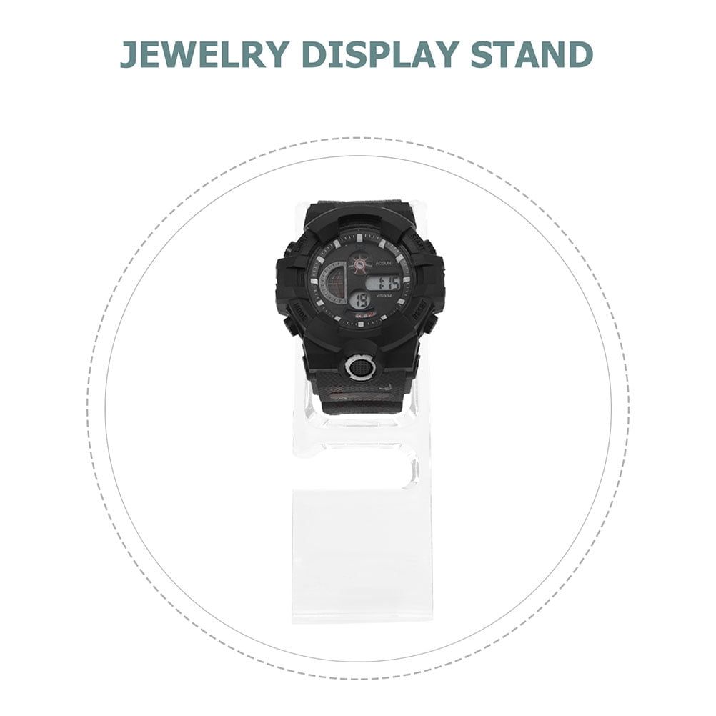 Raindrops 50Pcs Clear Watch Display Organizer Plastic Stand for Home Jewelry and Wristwatch Support