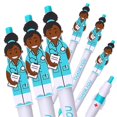 thumbnail image 4 of Sikao Cute Doctor Pens Thank You Caring Gifts for Doctors Medical Staff Assistants Healthcare Workers Women Coworkers Pharmacy (Blue 36-Pack), 4 of 4