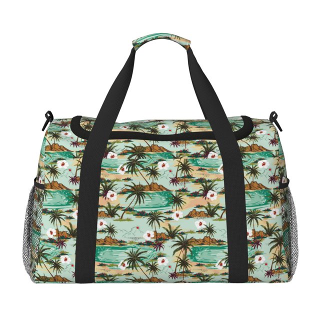 Disketp Colorful Hawaii Palms Bolsa de Viaje Tipo Duffle, Bolso de Mano para Fin de Semana para Mujer, Bolsa de Gimnasio Ligera para Hombre, Esencial para Viajes